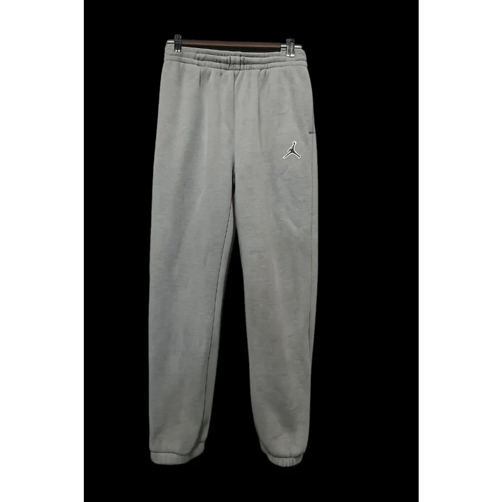 Nike Air Jordan Youth L 12-13 Gray Fleece Jogger Sweatpants Boys Jumpman - Picture 2 of 5